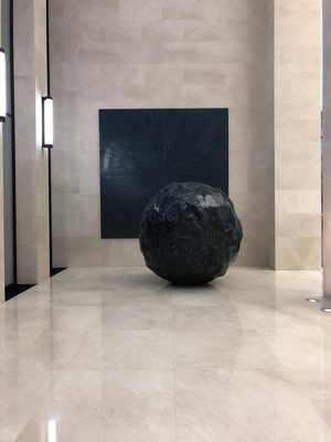 Permanent Installation, Void ø 250 cm, Phenomenom, 410 x 410cm, Opernturm, Frankfurt/Main