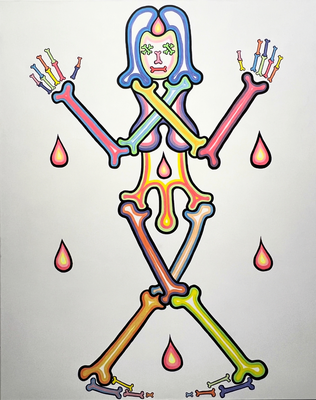acrylic on canvas, 200 x 160 cm, 2025