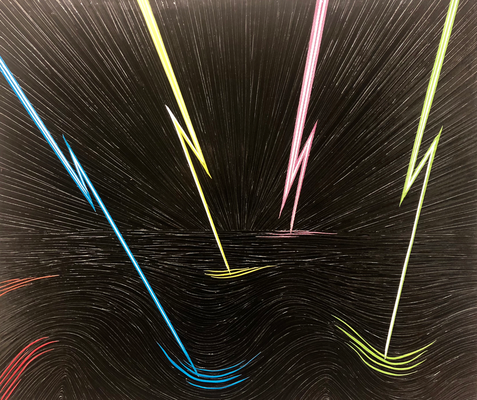 I Love Electricity, 50 x 59 cm, 2018