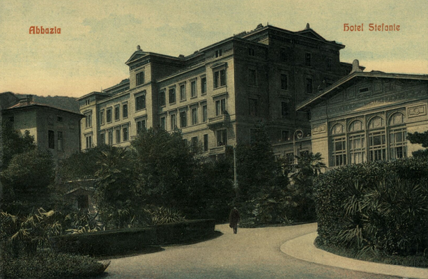 Historische Aufnahme des "Hotel Stefanie" - heute Hotel Imperial
