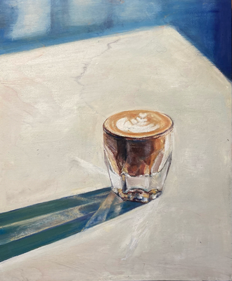 Untitled, oil on wood, 24 x 30 cm 