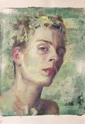 Andrin, Oil on paper, 20 x 30 cm 