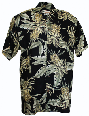 Karmakula - Big Pineapple Black Hawaii Shirt