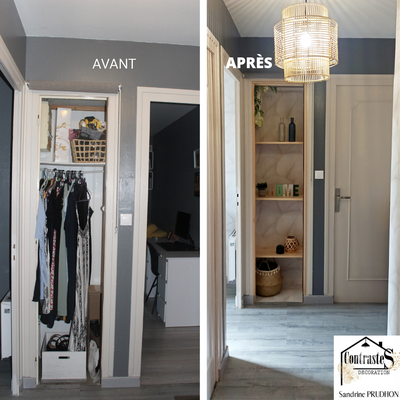 Avant/Après : Un couloir modernisé avec des touches décoratives subtiles