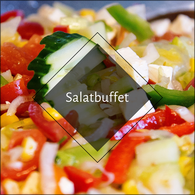 Dein Salatbuffet stellst Du aus einer Auswahl hausgemachter Salate zusammen. Als Highlight gilt mein Verkaufswagen mit einer 5m langen Kühltheke. Dort kann sich jeder Gast auch bei warmen Temperaturen an einem gekühlten Salatbuffet bedienen.
