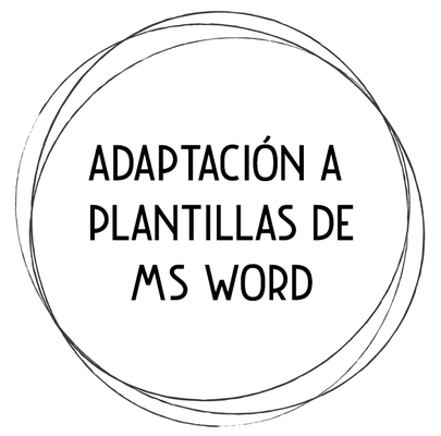 adaptación a plantillas de Word