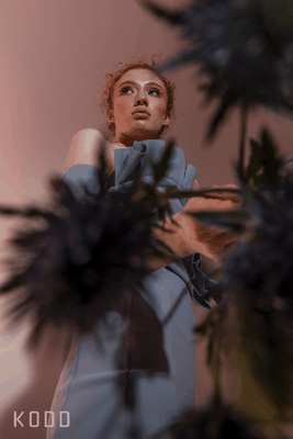 kreatives Editorial fotoshooting Styling mit Disteln düsseldorf