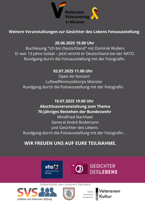 Fotoausstellung Gesichter des Lebens zum VeteranenTag