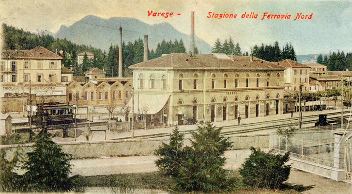 Varese Train Station. Image coloured by A. Zois.