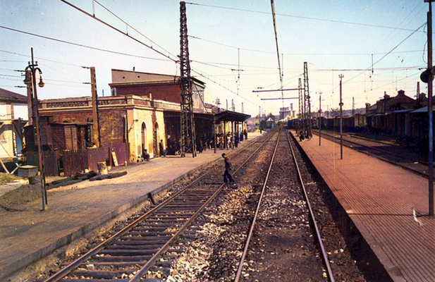 Avila Railway Station. Image colourized by A. Zois.