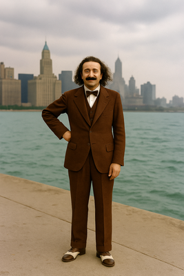 Meher Baba Chicago, IL., in October 1932.  Image produced by A. Zois.