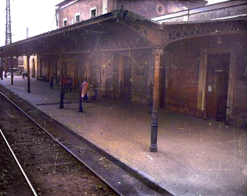 Avila Railway Station. Image colourized by A. Zois.