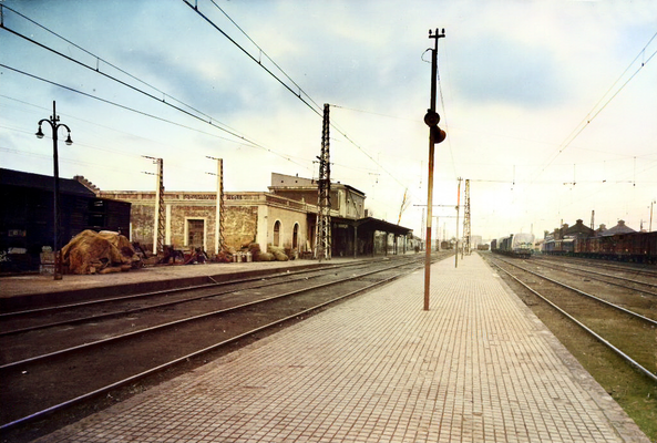 Avila Railway Station. Image colourized by A. Zois.