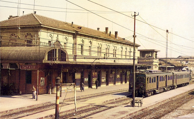Varese Train Station. Image coloured by A. Zois.