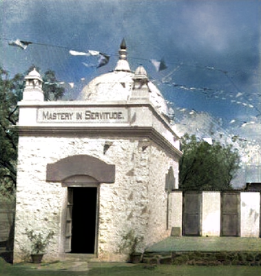 1960s : Meher Baba's Samadhi / Tomb. Image rendition by Anthony Zois.