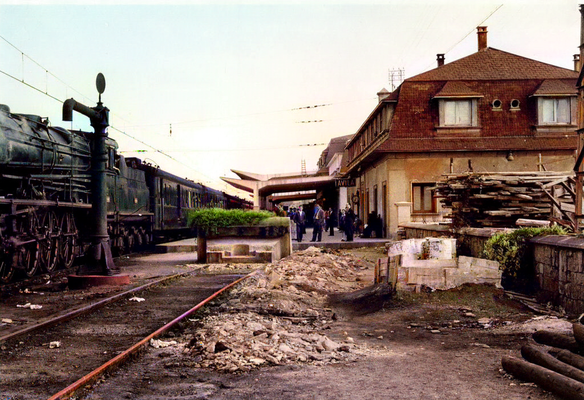 Avila Railway Station. Image colourized by A. Zois.