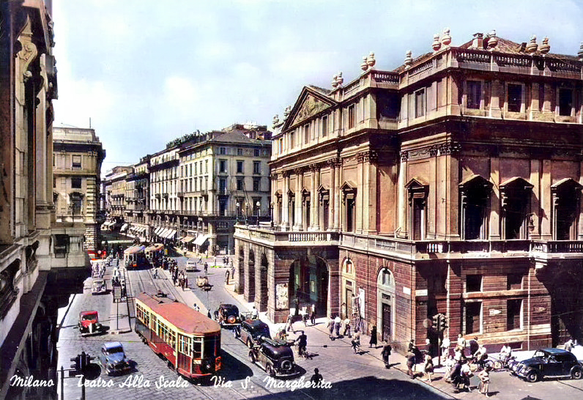 Milan 1930s. Image coloured by A. Zois.