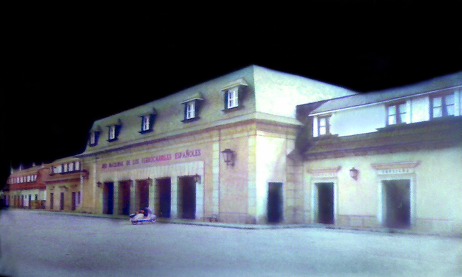 Avila Railway Station. Image colourized by A. Zois.