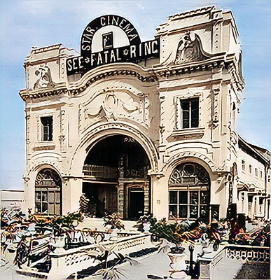 Star Cinema, showing 'Fatal Ring" 1917-18. Image rendering by Anthony Zois.