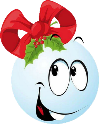 boule de noël - fête - loisirs - smiley émoticône émoji cartoon clipart illustration - artémotic