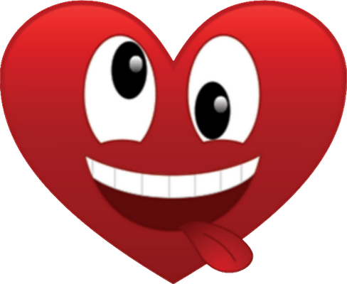 cœur saint-valentin - fête - loisirs - smiley émoticône émoji cartoon clipart illustration - artémotic