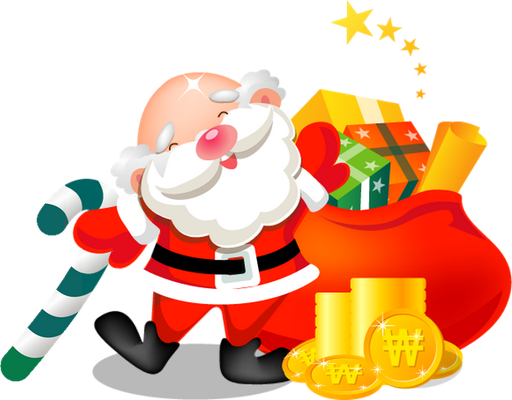 père noël - fête - loisirs - smiley émoticône émoji cartoon clipart illustration - artémotic