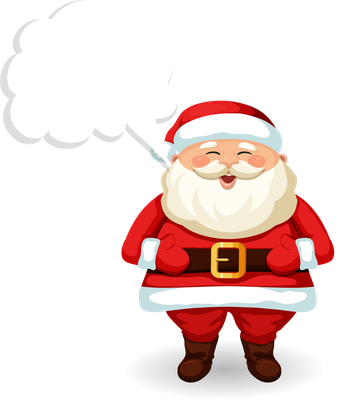 père noël - fête - loisirs - smiley émoticône émoji cartoon clipart illustration - artémotic