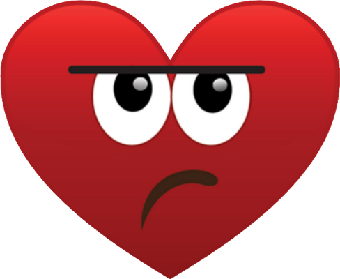 cœur saint-valentin - fête - loisirs - smiley émoticône émoji cartoon clipart illustration - artémotic