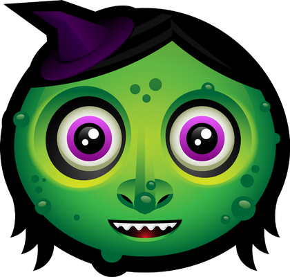 monstre halloween - fête - loisirs - smiley émoticône émoji cartoon clipart illustration - artémotic