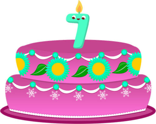 gâteau d'anniversaire - fête - loisirs - smiley émoticône émoji cartoon clipart illustration - artémotic