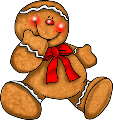 pain d'épice de noël - fête - loisirs - smiley émoticône émoji cartoon clipart illustration - artémotic