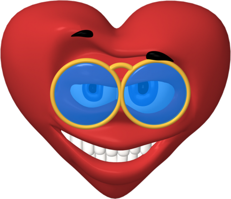cœur saint-valentin - fête - loisirs - smiley émoticône émoji cartoon clipart illustration - artémotic