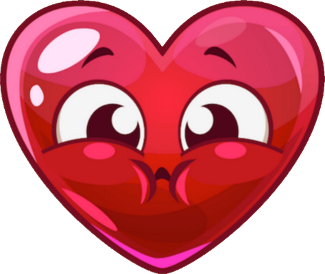 cœur saint-valentin - fête - loisirs - smiley émoticône émoji cartoon clipart illustration - artémotic