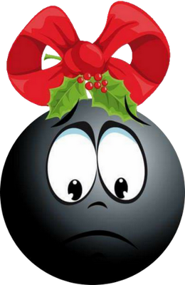 boule de noël - fête - loisirs - smiley émoticône émoji cartoon clipart illustration - artémotic