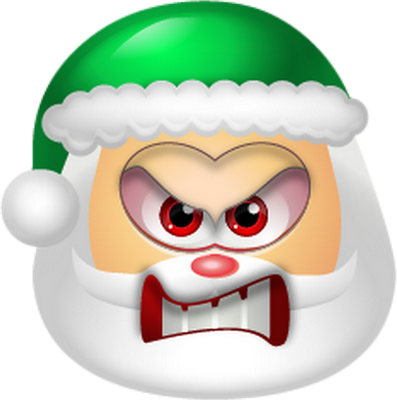 père noël - fête - loisirs - smiley émoticône émoji cartoon clipart illustration - artémotic