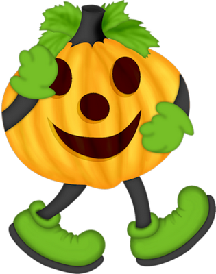 citrouille halloween - fête - loisirs - smiley émoticône émoji cartoon clipart illustration - artémotic