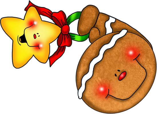 pain d'épice de noël - fête - loisirs - smiley émoticône émoji cartoon clipart illustration - artémotic