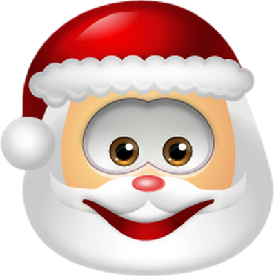 père noël - fête - loisirs - smiley émoticône émoji cartoon clipart illustration - artémotic