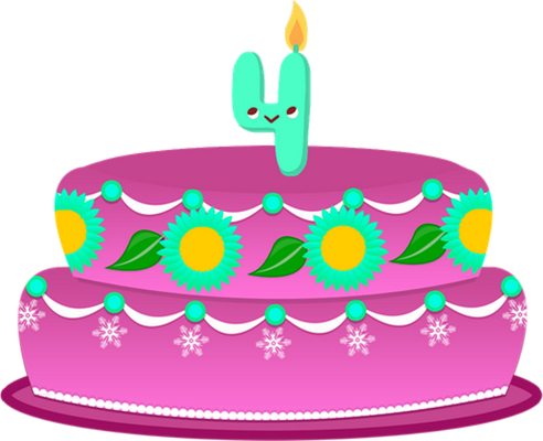 gâteau d'anniversaire - fête - loisirs - smiley émoticône émoji cartoon clipart illustration - artémotic