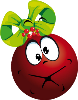 boule de noël - fête - loisirs - smiley émoticône émoji cartoon clipart illustration - artémotic