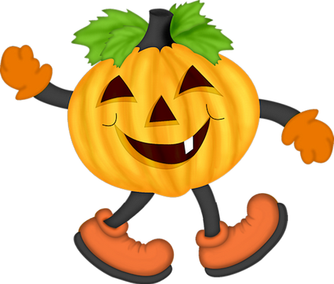 citrouille halloween - fête - loisirs - smiley émoticône émoji cartoon clipart illustration - artémotic