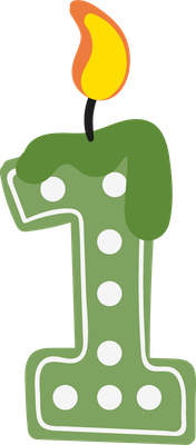 bougie d'anniversaire - fête - loisirs - smiley émoticône émoji cartoon clipart illustration - artémotic
