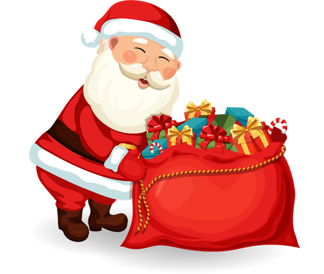 père noël - fête - loisirs - smiley émoticône émoji cartoon clipart illustration - artémotic