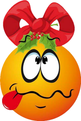 boule de noël - fête - loisirs - smiley émoticône émoji cartoon clipart illustration - artémotic