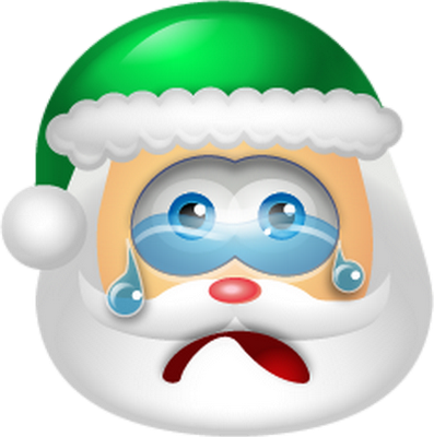père noël - fête - loisirs - smiley émoticône émoji cartoon clipart illustration - artémotic
