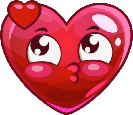 cœur saint-valentin - fête - loisirs - smiley émoticône émoji cartoon clipart illustration - artémotic