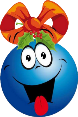 boule de noël - fête - loisirs - smiley émoticône émoji cartoon clipart illustration - artémotic