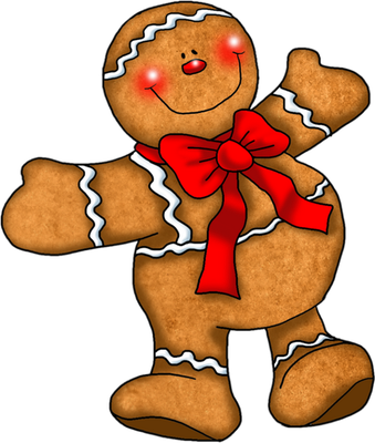 pain d'épice de noël - fête - loisirs - smiley émoticône émoji cartoon clipart illustration - artémotic