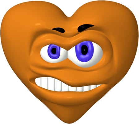 cœur saint-valentin - fête - loisirs - smiley émoticône émoji cartoon clipart illustration - artémotic