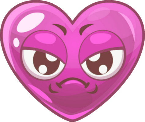 cœur saint-valentin - fête - loisirs - smiley émoticône émoji cartoon clipart illustration - artémotic
